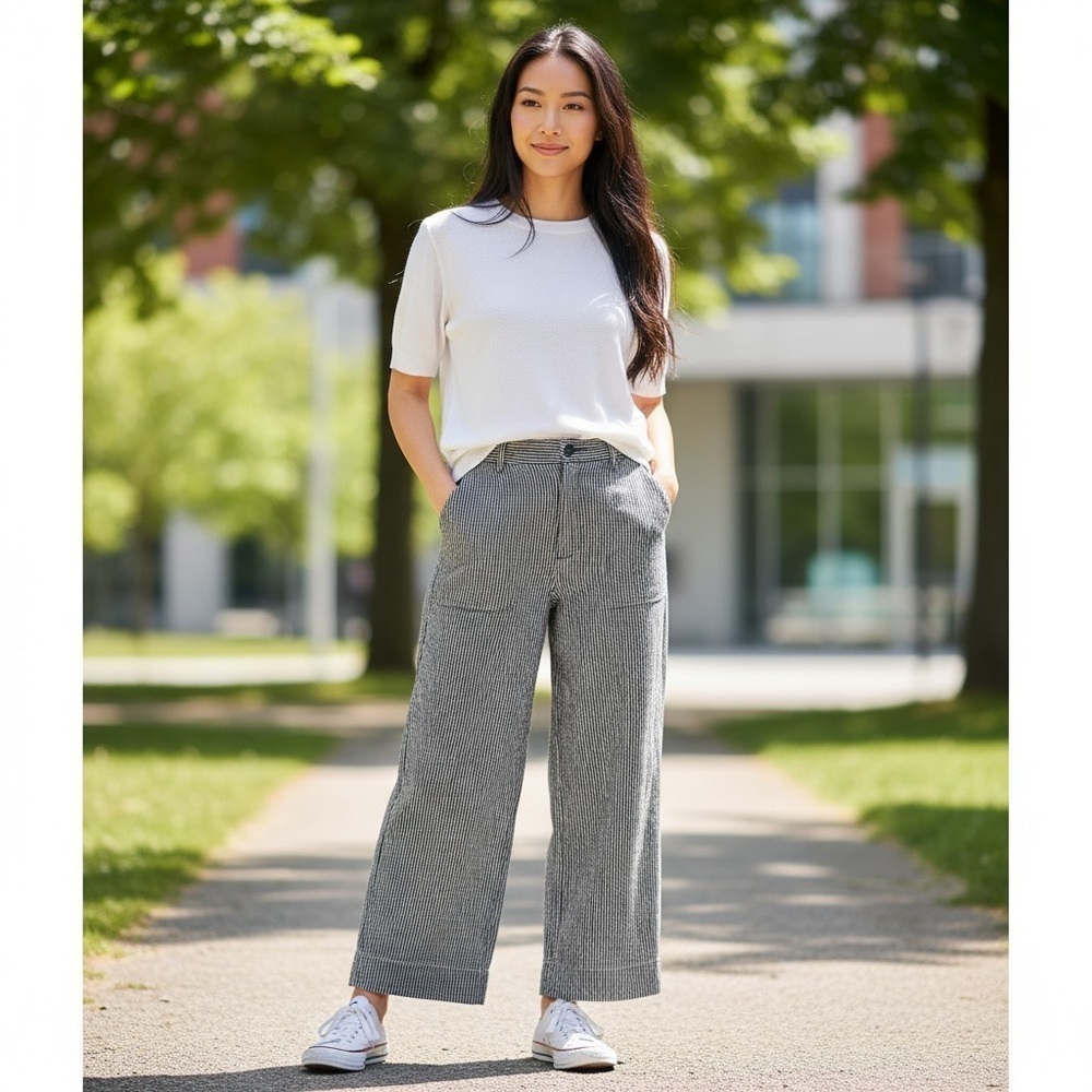 Max Studio Gray Wide-Leg Pants